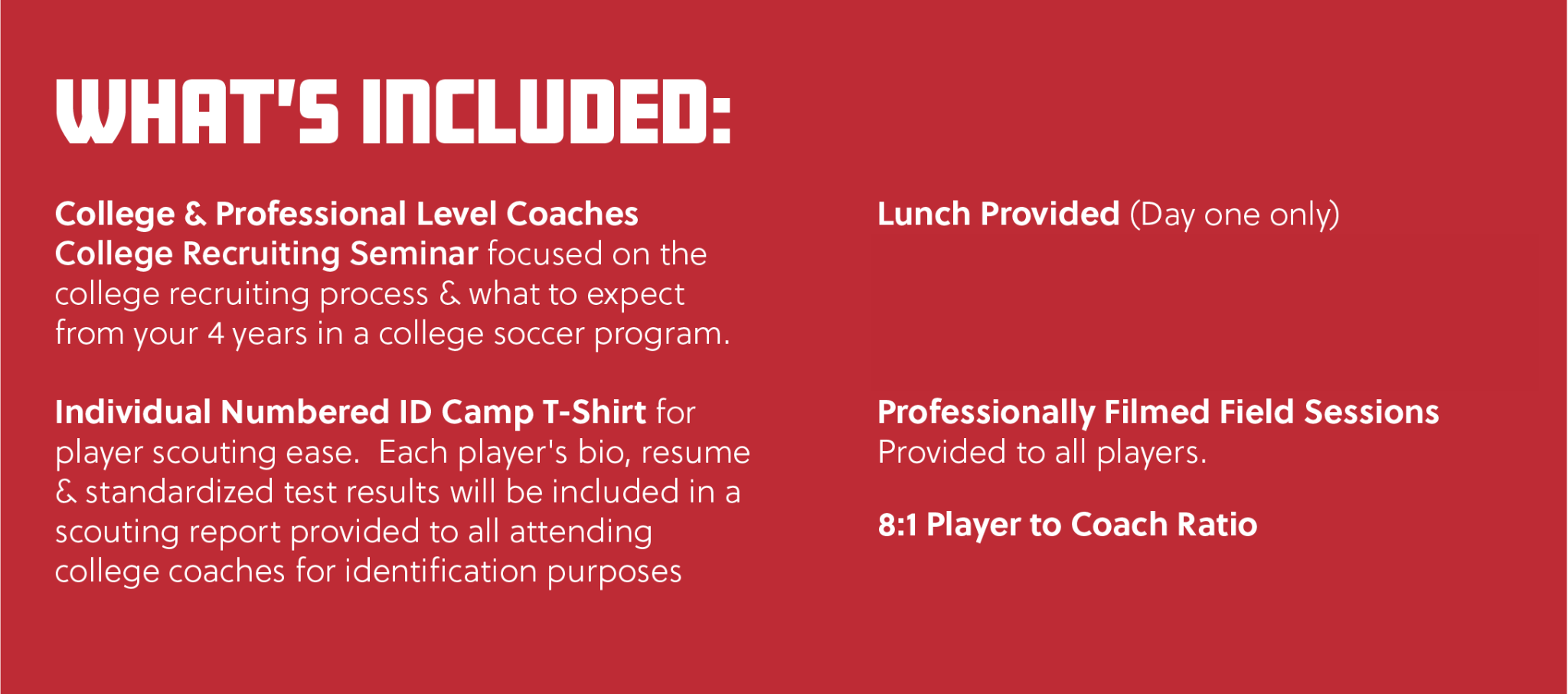 whats included id camp graphic